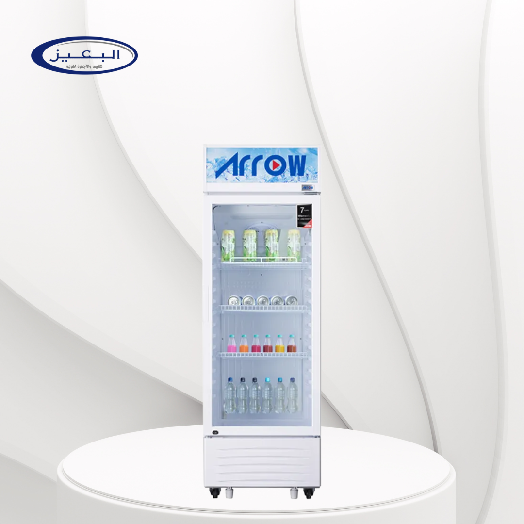 RO-250SCK ثلاجة عرض مع صندوق إضاءة وقفل 8.58 قدم (243 لتر) لون أبيض | RO-250SCK - الصورة 1