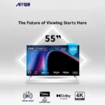 ⁦تلفزيون كيو إل إي دي 4K ذكي 55 بوصة أركيو بنظام تلفزيون جوجل 5.0 – دعم دولبي فيجن/اتموس – تردد 120 هرتز | RO-55LCQ120⁩ - الصورة ⁦4⁩
