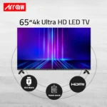 ARQ Frameless 4K Smart WebOS LED TV RO-65LPW - Image 6