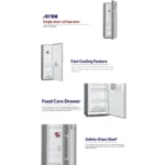 Arrow Single Door Upright Refrigerator, 12.43 Cubic Feet, 352 Liters, No Frost, Silver, RO1-470LNF - Image 9
