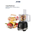 2.4L Food Processor - Black/Dark Gray | Powerful and Optimal Performance | Model Number RO-07FPD - Image 6